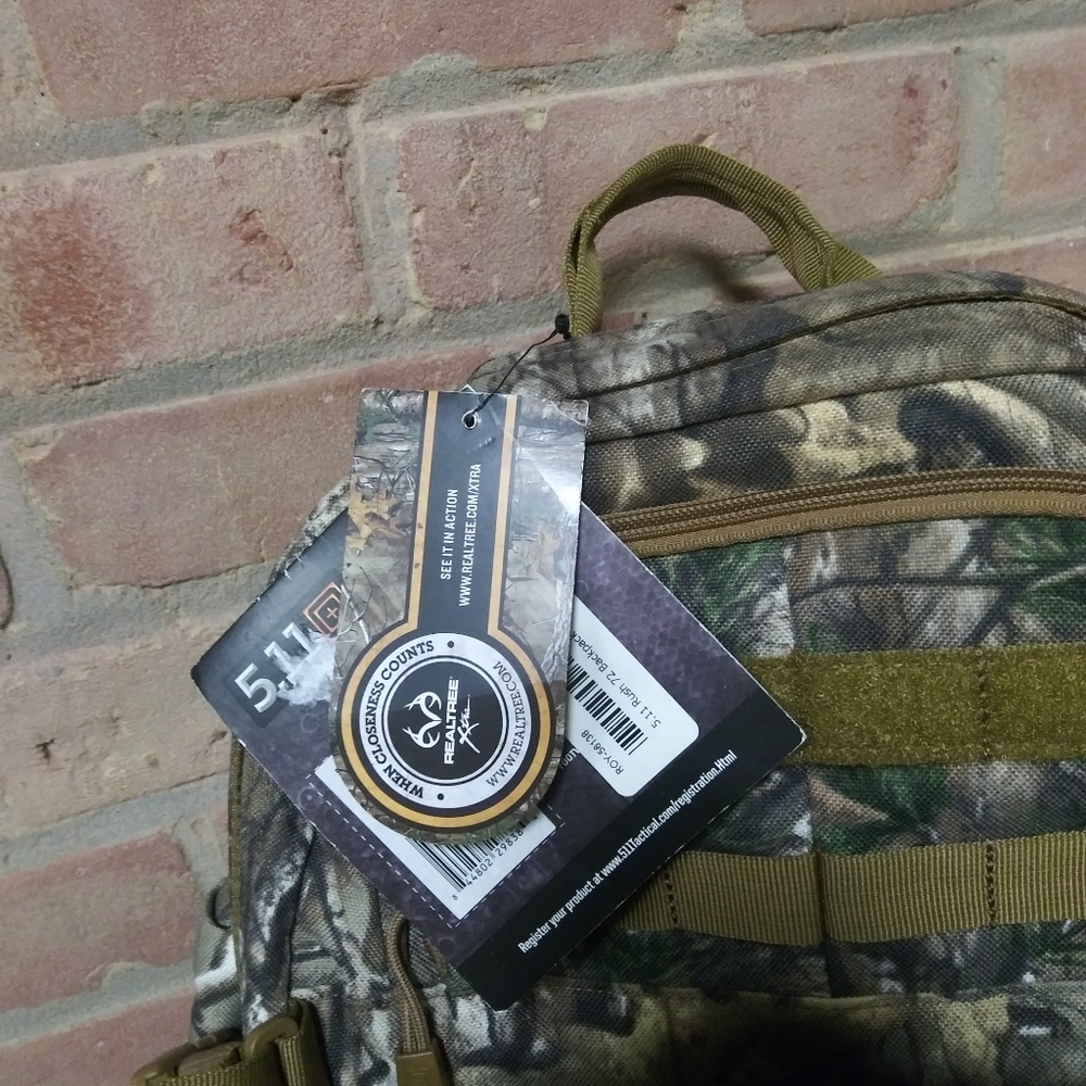5.11 Tactical Camo Backpack with Olive/Tan MOLLE Straps - Picture 7 of 8
